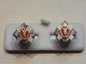 Royal Scots Regiment enamelled cufflinks - Click Image to Close